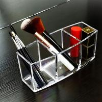 Organizador De Maquillaje Acrílico Transparente 3 Grillas Para Labiales Y Esmaltes Caja De Almacenamiento Y Exposición Para Joyería Y Cosméticos - details 1