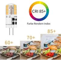 10 bombillas LED G4 de 12 V AC/CC, Luz Blanca Cálida de 3000 K, 3 W, 48 LEDs, regulables - WELLNGS - details 2