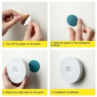 Lámpara Nocturna LED Con Sensor De Movimiento Recargable USB Base Magnética Para Cocina Dormitorio Iluminación De Pared Escaleras - details 5