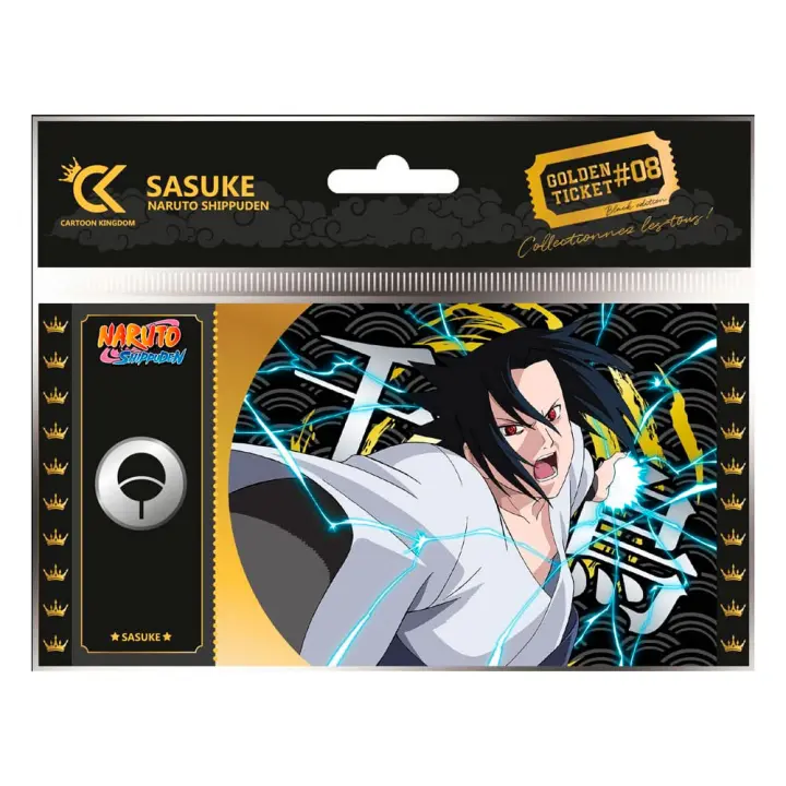 Golden Ticket Naruto Shippuden Sasuke 08 Cartoon Kingdom     Frikimon - 1