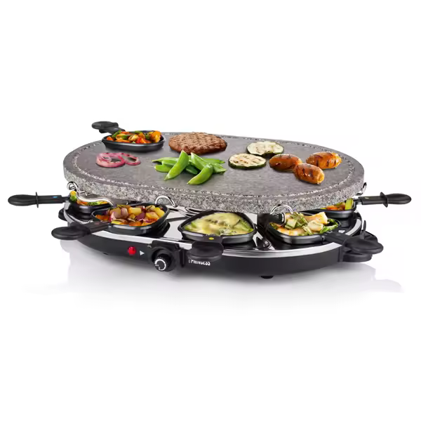 Plancha Raclette Princess 162720 8SARTE - Potencia 1200W - Fiesta de Parrilla - 1