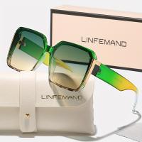 LINFEMAND Gafas De Sol Para Mujer Con Marco Grande Protección UV400 Ideal Para Fiestas De Verano Y Regalo De Vacaciones - details 7