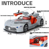 Modelo De Coche De Acción AMG Vision GT 1:24 Con Sonido Y Luz Regalo Para Niños Decoración De Juguetes Vehículos Diecast Metal - details 2