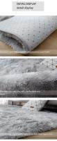 Carpetas De Suelo De Estilo Nórdico Con Patrón Tie Dye Resistente a La Suciedad Para Sala De Estar Dormitorio Tejido De Poliéster Moderno Y Lujoso - details 1