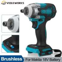 Llave De Impacto Eléctrica Sin Escobillas 1200N.m Con Eje Vacío De 1/2 Para Taladro Sin Cable Makita 18V Herramienta De Tornillería - details 0