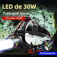 Linterna Frontal Potente 10000000LM Con 3 Modos Luz LED Para Camping Pesca Caza Impermeable Con Luz De Advertencia - details 18