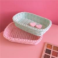 Cesta De Corazón En Forma De Amor Para Decoración Y Almacenamiento De Hogar Color Sólido Caja De Fotos Tamaño Grande Con Asa Estilo Nórdico - details 0