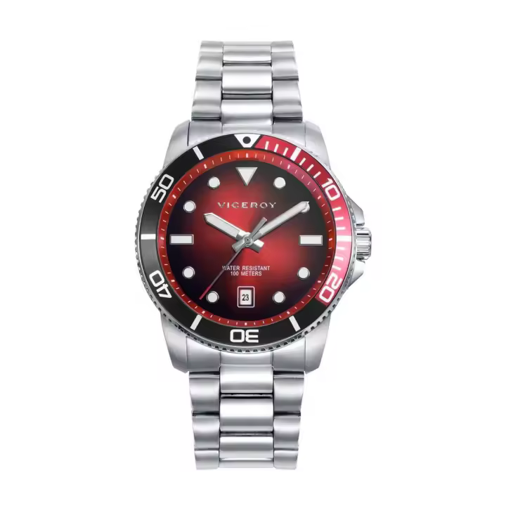 Viceroy HEAT 42451-67 Reloj de hombre - Acero con esfera roja - 1