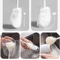 Cepillo De Silicona Para Botella De Leche Y Vaso Limpieza De Cristal Con Mango Largo Herramienta De Limpieza De Cocina 1/3pcs - details 2