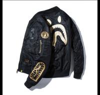Chaqueta De Pilotaje Ma1 Estilo Japonés Para Hombres Y Mujeres Con Bordado Adecuada Para Motociclistas Y Uso Diario Talla M a XXXL Color Negro - details 3