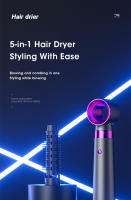 Secador De Pelo 5 En 1 Peine Secador De Aire Caliente Frío Estilo Peine Secador Eléctrico Con Auto Curling Iron Para El Hogar - details 0