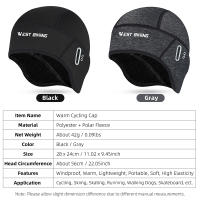 Gorro De Ciclismo Invierno WEST BIKING Windproof Fleece Caliente Deportivo Para Motocicleta Bicicleta Y Esquí Adecuado Para Hombres - details 0