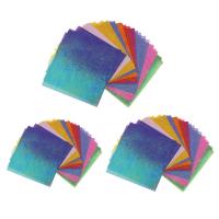 Papel De Origami Multicolor En Gradiente 50 Hojas Cuadradas Para Niños Y Adultos Papel De Artesanía Brillante Para Scrapbooking Y Felicitaciones - details 4