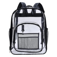 Mochila Transparente Impermeable Grande Para Niñas Y Niños Estilo Moderno Y Fashion Material PVC Con Cierre De Cremallera - details 11