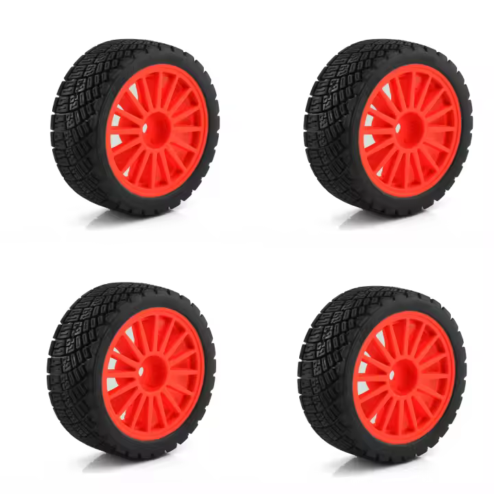 Pneumático De Carreras RC 1/10 Para Carro De Rally En Carretera RS Neumático De Plástico Para Tamiya TT01 TT02 XV01 TA06 PTG2 HPI KYOSHO WR8 HSP Partes De Mejora - 1