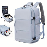 Mochara de viaje de gran capacidad with Para Zapatos compartimentor, mochila Ligera Dacron con Puerto de Carga, viaje de moda - details 4