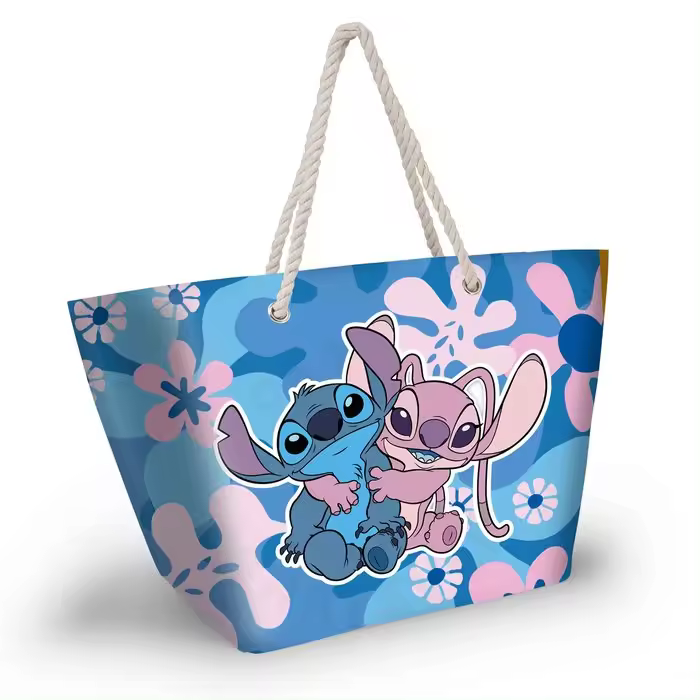 KARACTERMANIA BOLSO DE PLAYA SOLEIL LILO Y STITCH HUG HUG 17x52x37 Cms. - 1