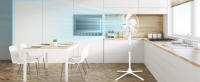 AIGOSTAR Ventilador de Pie Silencioso, 3 Velocidades, 7 Aspas, Oscilante 70°, 55W, Altura Ajustable 108-130cm. Colores: blanco y negro. - details 20