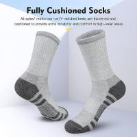 6 Pares De Calcetines Deportivos Largos Para Hombre Comprimidos Transpirables Para Baloncesto Y Correr Talla Grande 38-46 Blanco/ Negro - details 0