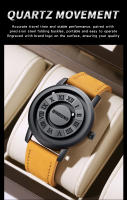 Reloj De Cuarzo Para Hombre BINBOND Lujo Superior Resistente Al Agua Con Correa De Cuero Alta Calidad Reloj De Pulsera Creativo Para Negocios Y Casual - details 6