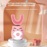 Nueva Llegada Cepillo De Dientes Eléctrico Para Niños En Forma De U De Silicona Grado Alimenticio Con Bricles De Medio Poder Ultrasonido - details 6