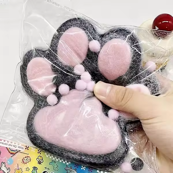 Hecho a mano Taba Squishy Big Cat, Giant Paw Squishy para adultos niños-Azul perfecto - 1