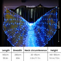 Alas De Hada LED Para Danza Colores De Mariposa Traje De Fiesta Para Niños Actuación En Escenario Danza Del Vientre Carnaval Prop De Fotografía - details 14