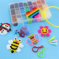 Juego De Bolas De Hierro Para Planchar Arco Iris 24 Colores 5mm 6300Pcs Set De Puzle Pixel DIY Regalos Para Cumpleaños Y Fiestas Para Niños De 3-6 Años Material EVA - details 0