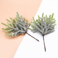 6Pcs Plantas Artificiales Pin Falsas En Vajillas Decoraciones De Navidad Para El Hogar Bodas DIY Regalos Caja De Coronas De Navidad Flores De Plástico - details 6