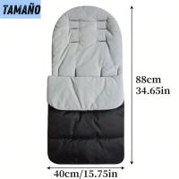 Saco de dormir para silla de paseo o cochecito para bebé, acolchado e impermeable, suave y cálido para invierno - details 1