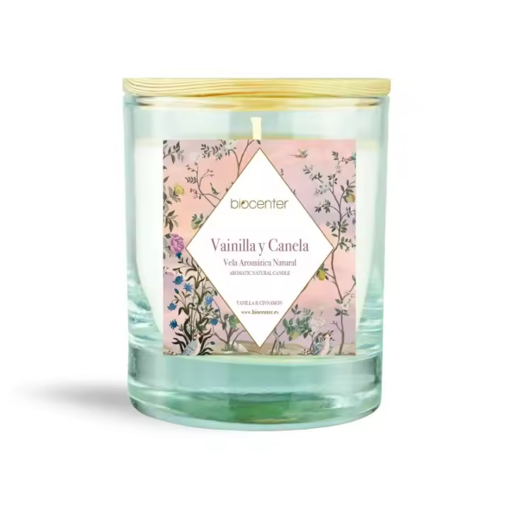 Vela natural de cera de soja - VAINILLA Y CANELA - 1