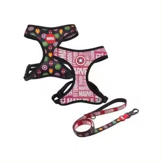 CERDÁ LIFE'S LITTLE MOMENTS SET Correa y Arnés Premium para Perros M/L Marvel - Comodidad y Seguridad Garantizada - 1