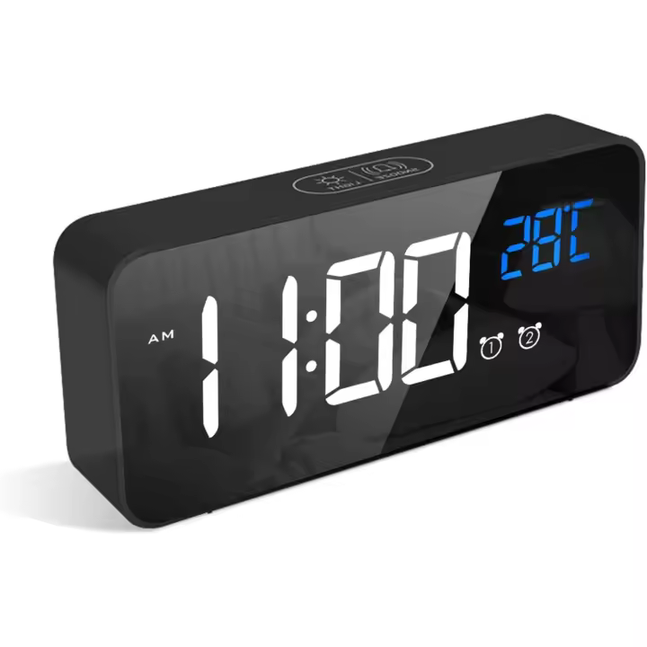 Reloj Despertador Digital Pantalla LED Grande Temporizador - 1