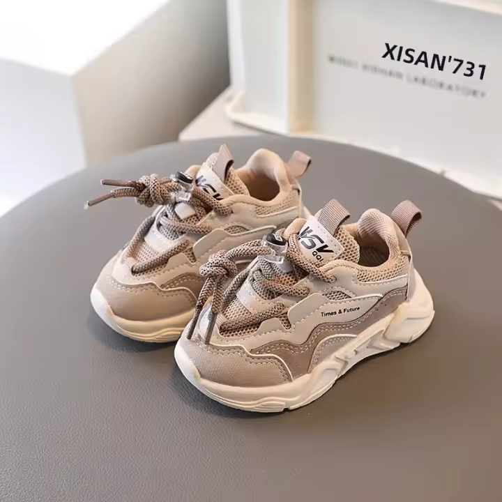 Zapatillas Deportivas Para Niños Primavera Otoño Transpirables Antideslizantes Quick Dry Mesh Suela De Goma Cómodas Para Correr Al Aire Libre - 1