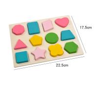 Puzzle De Madera 3D Para Niños Juego Educativo De Letras Y Números Tangram Tablero De Aprendizaje Mano Grabación Juguete Cognitivo - details 4