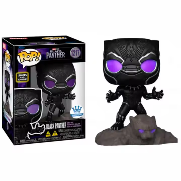 FUNKO POP! BLACK PANTHER (LUCES Y SONIDO) EXCLUSIVO, 69197, Nº1217, TIENDA CON LICENCIA OFICIAL - 1