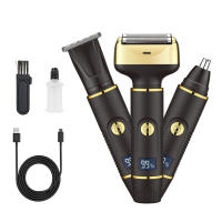 3 en 1 trimmer eléctrico de los hombres conjunto combinación de pantalla de visualización digital conjunto cortadora de pelo - details 4