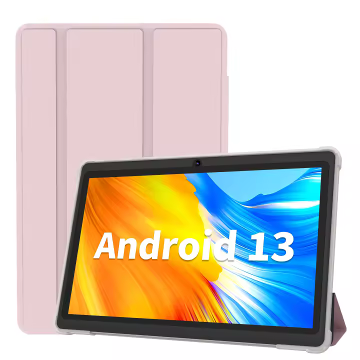 TK Pritom 7 Pulgadas Tablet PC Android 13 Cuatro Núcleos 4GB(2+2GB Virtual) RAM 32GB ROM WiFi Doble Cámara USB C Con Funda De Cuero - 1