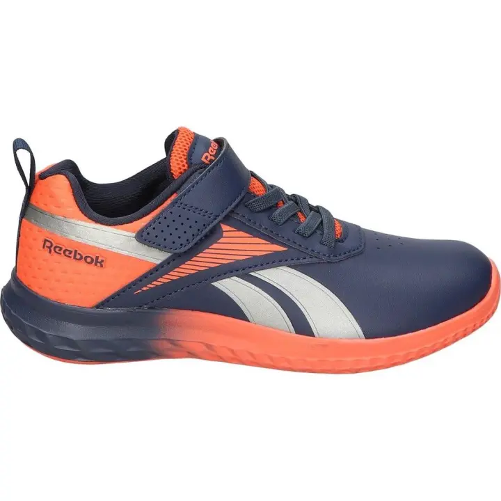 REEBOK | Deportivas Reebok Rush Runner 5 Infantiles - Zapatillas en Color Azul y Naraja con Detalles – Sneakers con Cordones y Velcro – Máximo Ajuste – Cómodas y Versátiles – Modelo 100200971 - 1