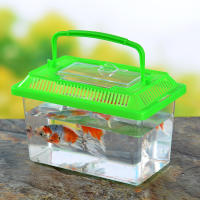 Tanque De Peces Portátil De Plástico Transparente Para Tortuga Y Pequeños Peces Diseño De Corte Manual Sin Químicos Originales En China - details 1