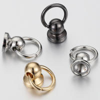 20 Piezas De Metal Con Anillo O Y Tornillos Redondos Para Manualidades Y Decoración De Fundas De Teléfono Accesorios De Joyería - details 8