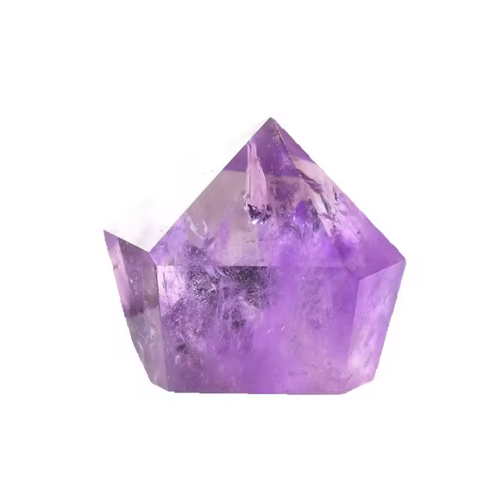 Varita De Ametista Natural 1PC Cuernos De Cuarzo Reiki Energía De Cristal Decoración De Hogar Torre De Piedra Para Decoración De Estudio Sala De Estar Y Dormitorio - 1