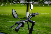 Scooter Eléctrico KuKirin C1 Pro, Motor de 500W, Batería de 48V 26Ah, Neumático Neumático de 14 Pulgadas, Velocidad Máxima de 45km/h, Rango de 100km, Plegado con un Solo Clic, Asiento Trasero y Canasta de Almacenamiento Frontal, Espejo Retrovisor - details 5