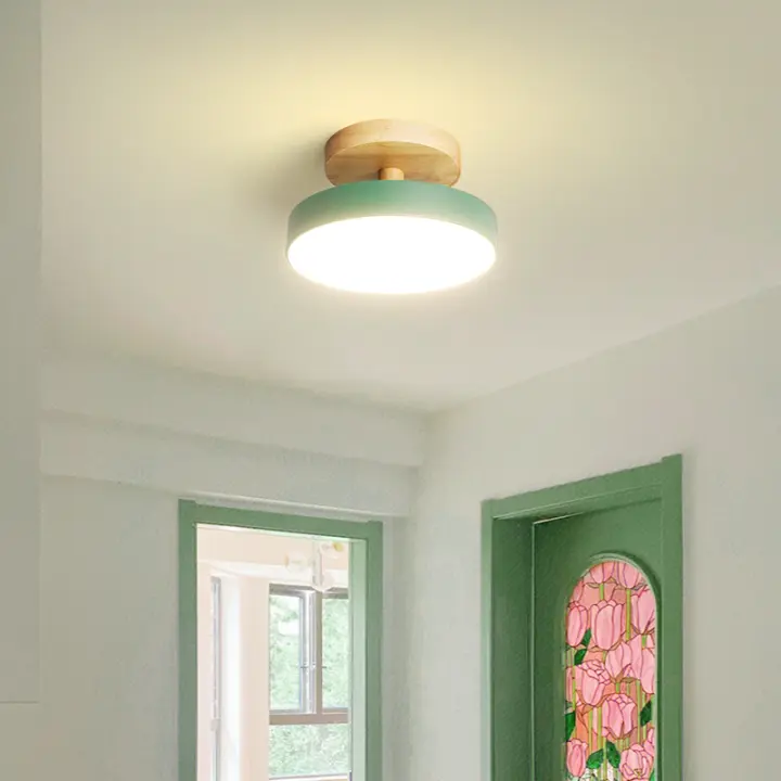 Lámpara De Techo Moderna IRALAN Con Luz LED Redonda Y Logos Para Decoración Del Hogar Dormitorio Cocina Pasillo Instalación Suelta Fuente De Alimentación AC Dimmer Incluido - 1