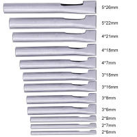 Juego De 12 Piezas De Taladro De Cuero Oval Forma Con Agujero Herramienta Cortadora De Taladro Hueco Para Manualidades Y Trabajo En Cuero - details 1