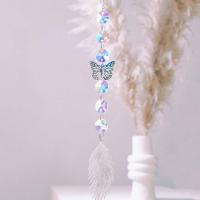Colgante De Cristal Suncatcher Estrella Luna Mariposa Pluma Prisma Bola Decoración De Luz Para Ventana Y Habitación Moderno Sin Montaje Necesario - details 2