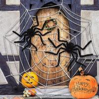 Decoración De Halloween Grande Araña De Peluche Simulación Propiedad De Fiesta Horror Material Plástico Para Occasión De Fiesta - details 1