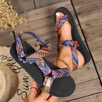 Sandalias De Verano Para Mujer Alpargatas Planas Con Cuerda De Lino Tallas Grandes Zapatos Casuales Para Playa Y Exterior - details 13