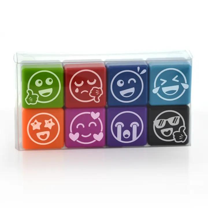 Pack 8 Sellos VIBES de Motivación Ideales Para Motivar y Reforzar a tus Alumnos, Hijos e incluso Trabajo -Ideales para llevar y traer con tapa individual -  Especial Profesores - by Office Box - 1
