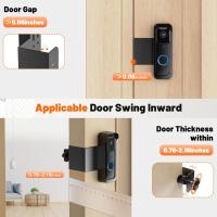 Video Doorbell Mount Outdoor, Soporte para Timbre de Video Antirobo, Accesorios para Timbre de Video Sin Perforación, Instalación Fácil, para Apartamentos de Alquiler, Hogares y Oficinas - details 1